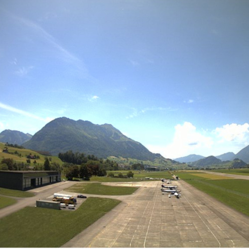 switzerland - buochs: buochs airport view to the west