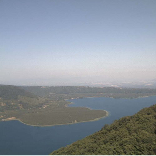 italy - caprarola: riserva naturale regionale lago di vico