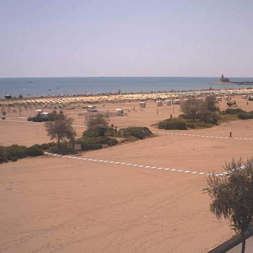 italy - caorle: east beach hotel panoramic