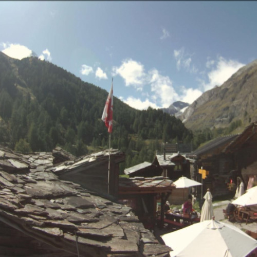 switzerland - zermatt: zermatt village cam in zmutt