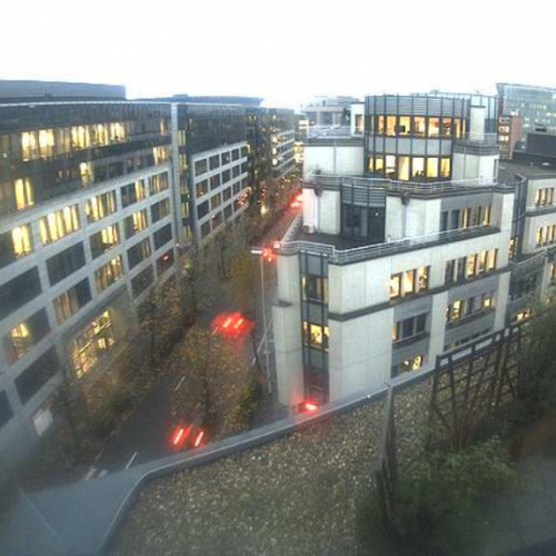 belgium - brussels: ig immobilien management roof view