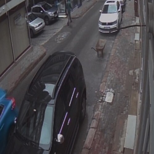 turkey - bueyuekcekmece: bueyuekcekmece street security cam
