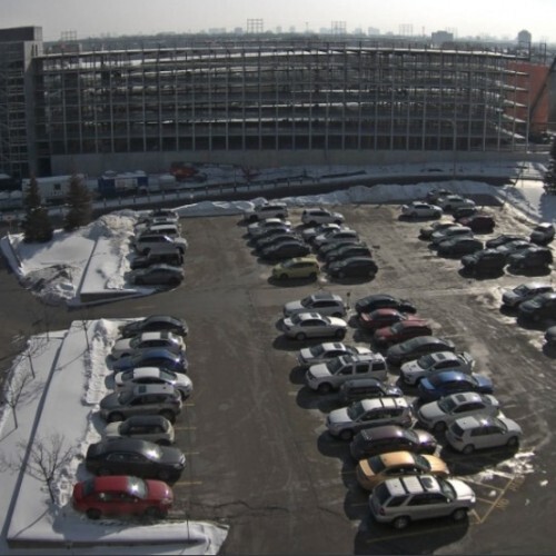canada - barrie: humber college parking and garage view