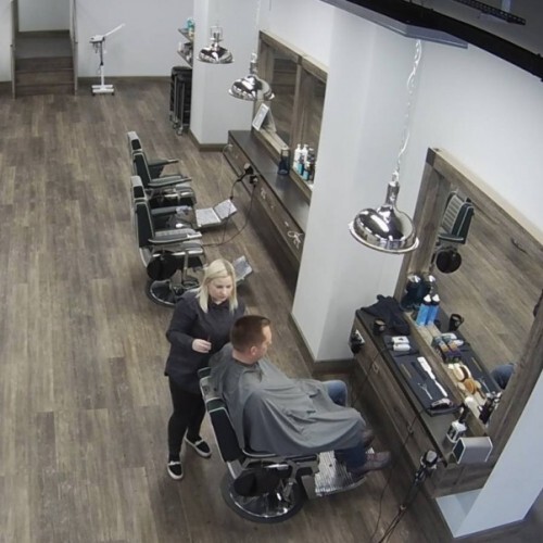 united kingdom - london: barber shop in london haircut cam