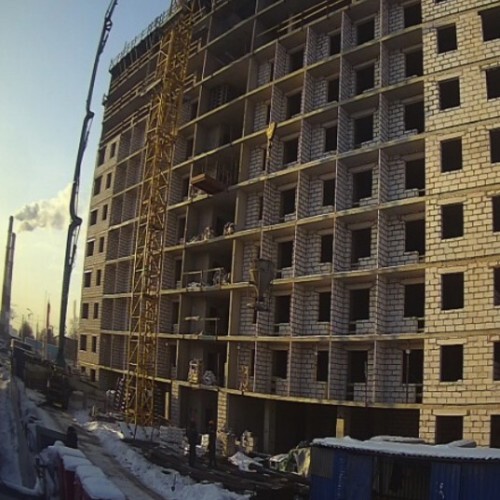 russian federation - shushary: construction view