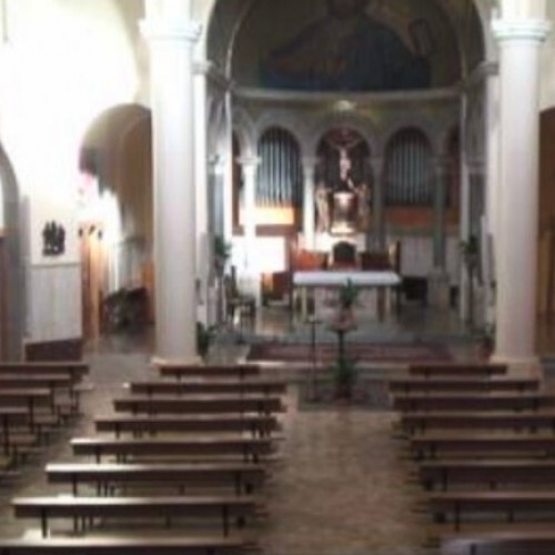 italy - colle salvetti: inside the church in colle salvetti