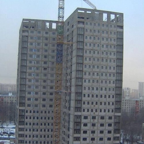 russian federation - zheleznodorozhnyy: zheleznodorozhnyy skyscraper view