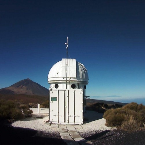spain - santa cruz de tenerife: teide observatory - song telescope