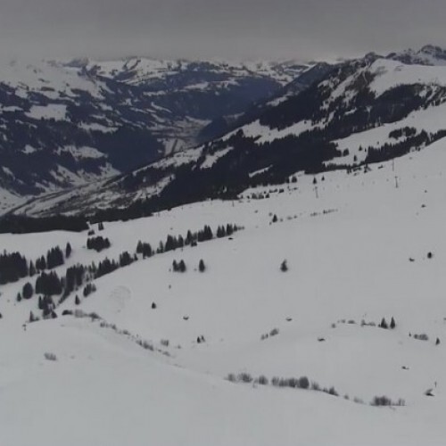 switzerland - lenk im simmental: metschstand ski view