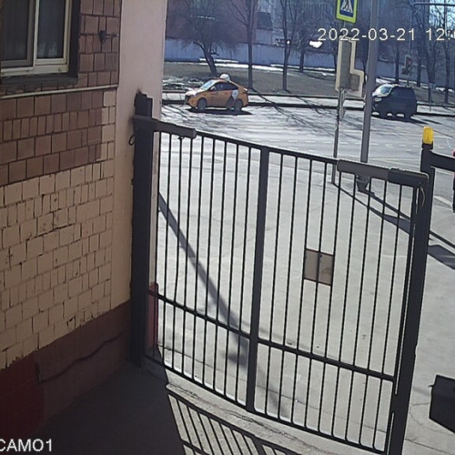russian federation - moscow: house gate security camera - moscow