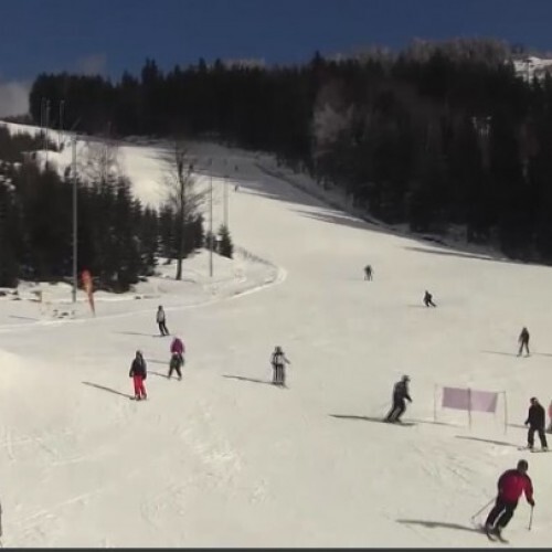 czech republic - plesivec: plesivec ski view