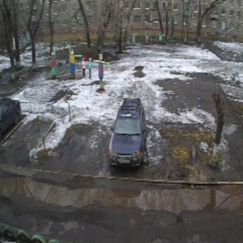 russian federation - novokuznetsk: parking view novokuznetsk