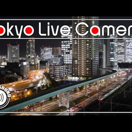 japan - tokyo: shiodome rail tracks