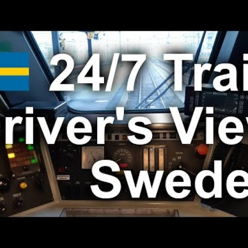 sweden - stockholm: train drivers view