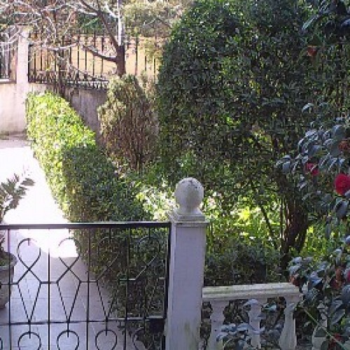 portugal - lisbon: lisbon garden and house view