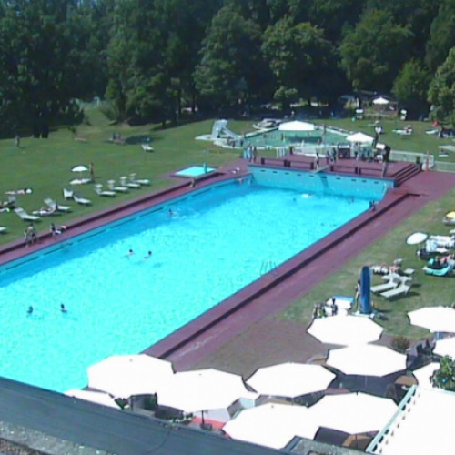 switzerland - zurich: zurich, swimming pool