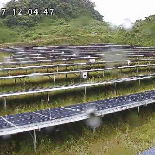 japan - chiba: solar panels view- chiba