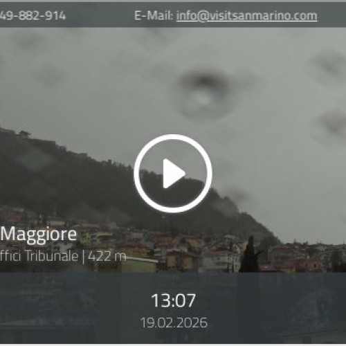 Borgo Maggiore Live Webcam: Views of San Marino's Mountain Landscape