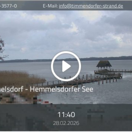 Hemmelsdorfer See Live Webcam: Scenic Views in Timmendorfer Strand, Germany