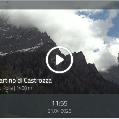 San Martino Di Castrozza Live Webcam: Via Passo Rolle Views