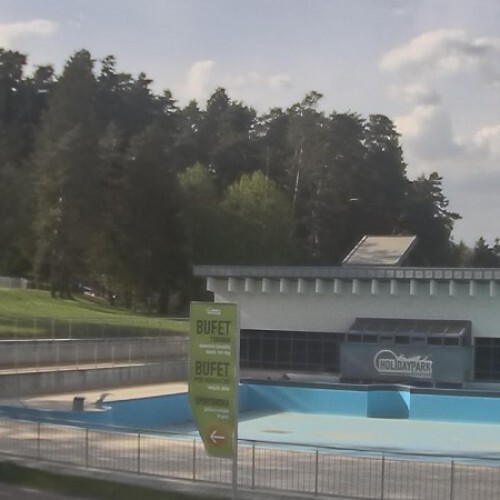 slovakia - zvolen: swimming pool view zvolen