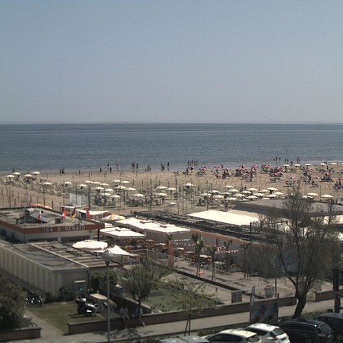 italy - cervia: cervia beach seen from just