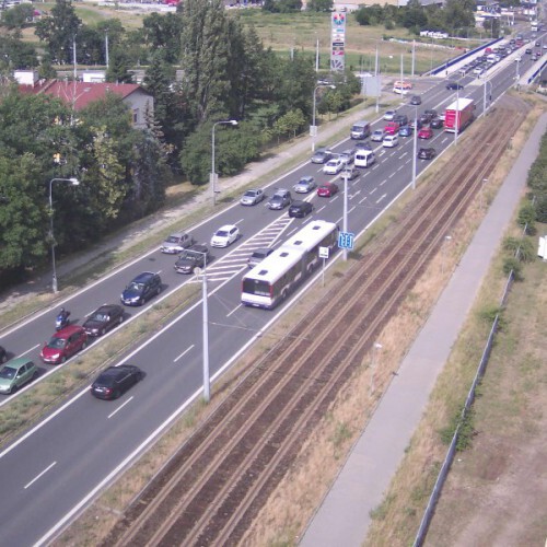 czech republic - olomouc: highway traffic near olomouc