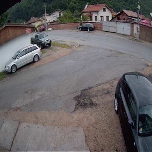 bulgaria - sofia: street and parking near sofia