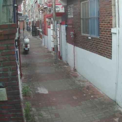 south korea - busan: small street in busan.