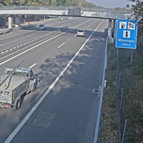 switzerland - muensingen: traffic view muensingen