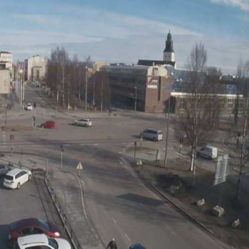 sweden - skelleftea: view from norran on kanalgatan