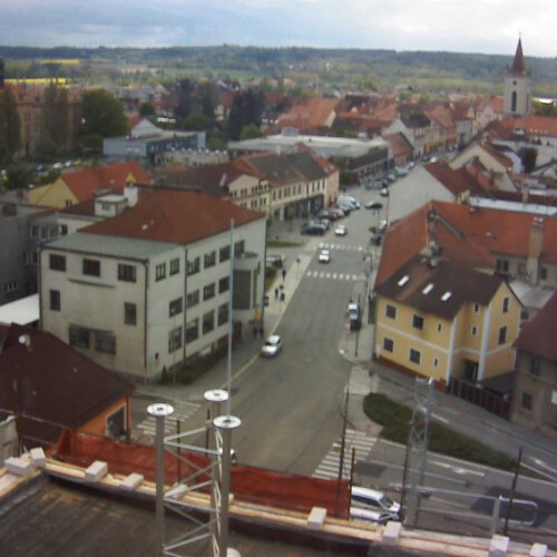 czech republic - blatna: blatna city view