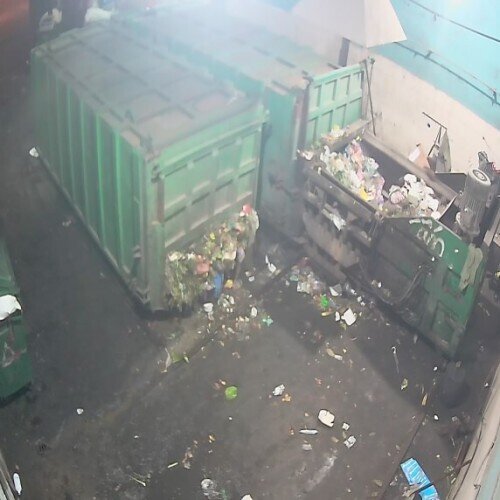 vietnam - hanoi: garbage containers hanoi