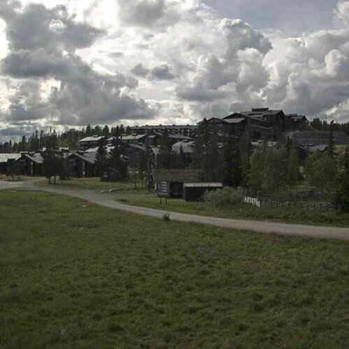 norway - vikersund: vikersund city view