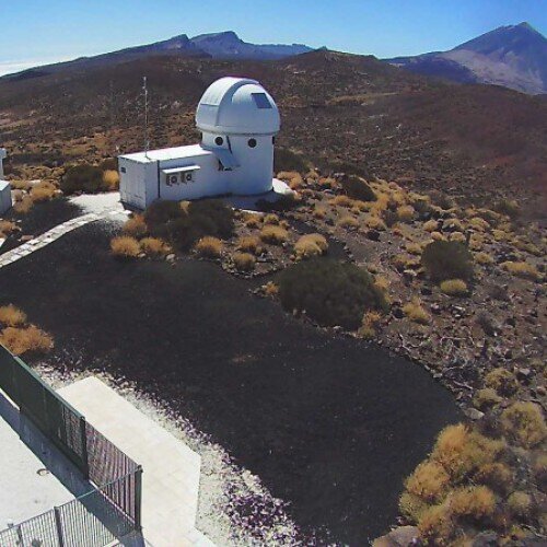 spain - santa cruz de tenerife: song telescope at the teide observatory