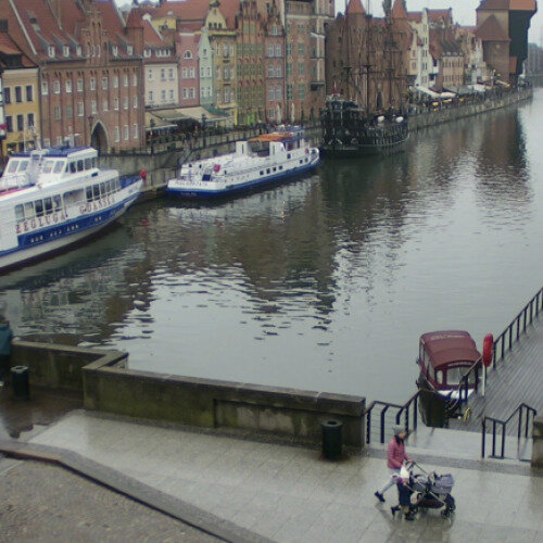 poland - gdansk: canal view gdansk