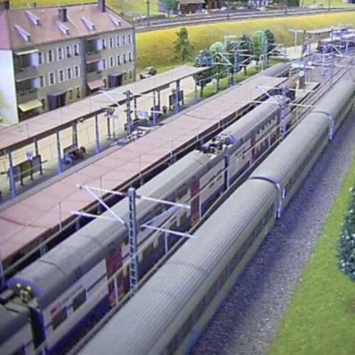 switzerland - bern: model train track