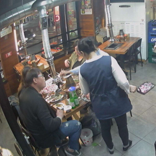 south korea - seoul: grill restaurant seoul
