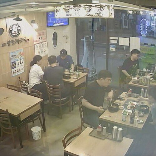 south korea - seoul: restaurant view in seoul