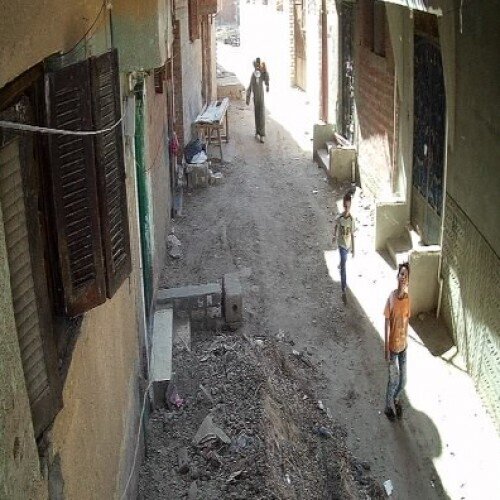 egypt - al jizah: alley in al jizah