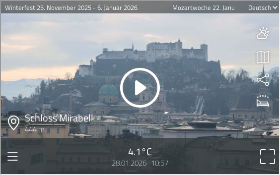 preview: Salzburg - Schloss Mirabell HD Webcam View