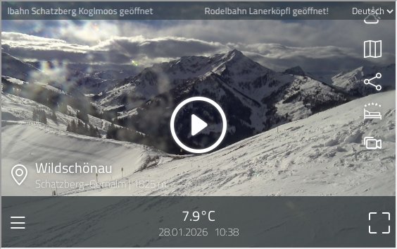 preview: Wildsch&ouml;nau Schatzberg-Gernalm Live Webcam: Austrian Alps & Ski Slopes