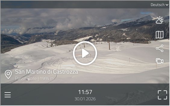 preview: San Martino di Castrozza Live Webcam: Dolomites Ski Slopes
