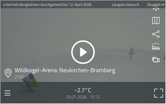 preview: Wildkogel-Arena Neukirchen-Bramberg Live Webcam