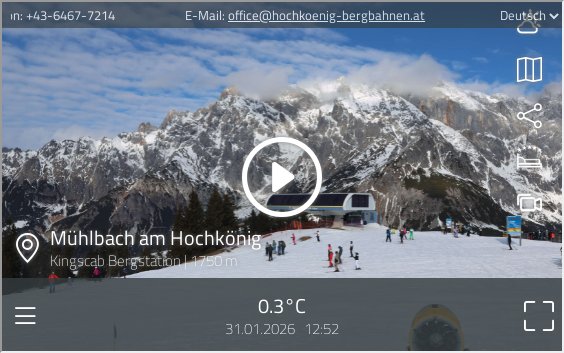 preview: M&uuml;hlbach Am Hochk&ouml;nig Kingscab Bergstation Live Webcam