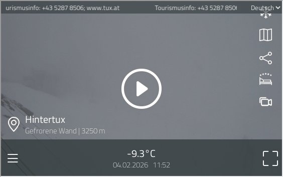 preview: Hintertux Glacier Panorama: Live View from Gefrorene Wand