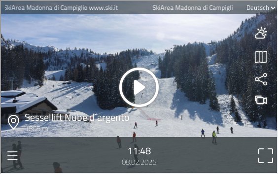 preview: Sessellift Nube d'Argento Live Cam in Madonna di Campiglio, Italy