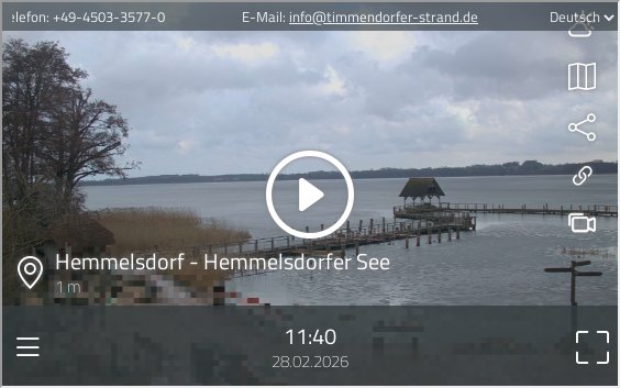 preview: Hemmelsdorfer See Live Webcam: Scenic Views in Timmendorfer Strand, Germany