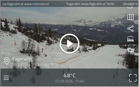 preview: Forstau Bergstation Vorderfager Live Ski Webcam