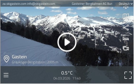 preview: Bad Gastein Graukogel Bergstation Live Webcam
